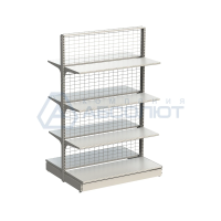 Стеллаж Нордика сетчатый островной 2000-1250-1070, 8 полок