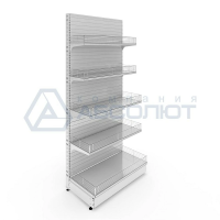 Стеллаж торговый пристенный Нордика, 2250-1250-500, 5 полок