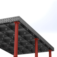 Стол сварочный Keepler-Stan 2500x1250x100, 8 мм, с опорами