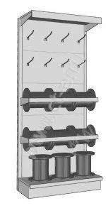 Стеллаж для кабеля торговый, 2000*900*500 мм, 8 катушек