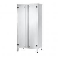 Шкаф кухонный ШЗКп - 1800х1200х600 Profi Inox (двери распашные, 3 сплошные полки)