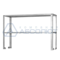Полка-надстройка настольная ПННб - 1500*400*800 Base, цинк, 2 уровня