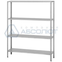 Стеллаж полочный СПЛб - 1500*500*2000 "Base" (полка сплошная 4 шт.)