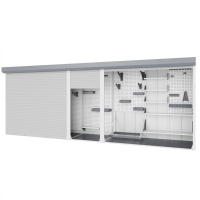 Шкаф роллетный, трехсекционный 1500х4350х900