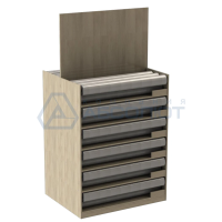 Стеллаж для обоев островной ЛДСП 1130х900 мм