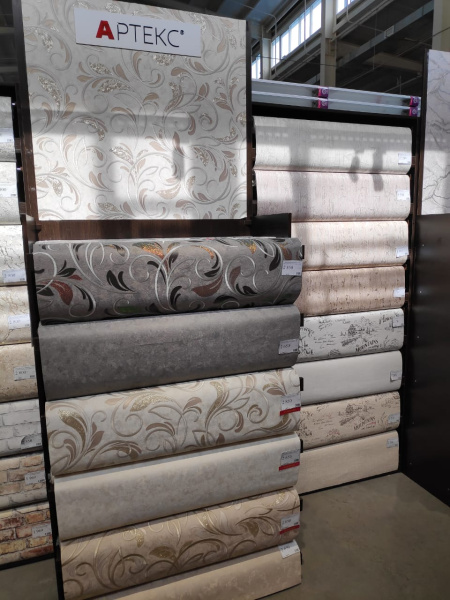 Стеллаж для обоев пристенный ЛДСП 1130х460 мм