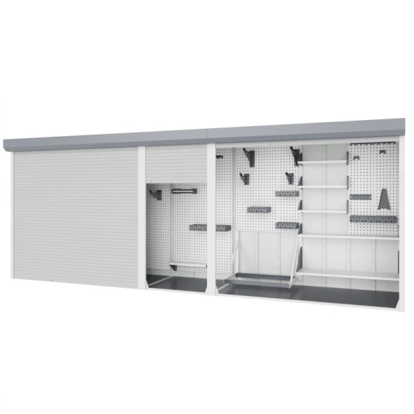 Шкаф роллетный, трехсекционный 1500х5250х600