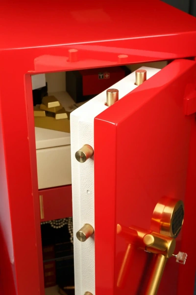 Сейф взломостойкий VALBERG РУБЕЖ 99 EL GOLD (красный)