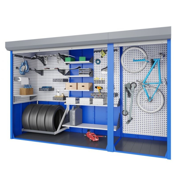 Шкаф роллетный, двухсекционный 1700х3100х600