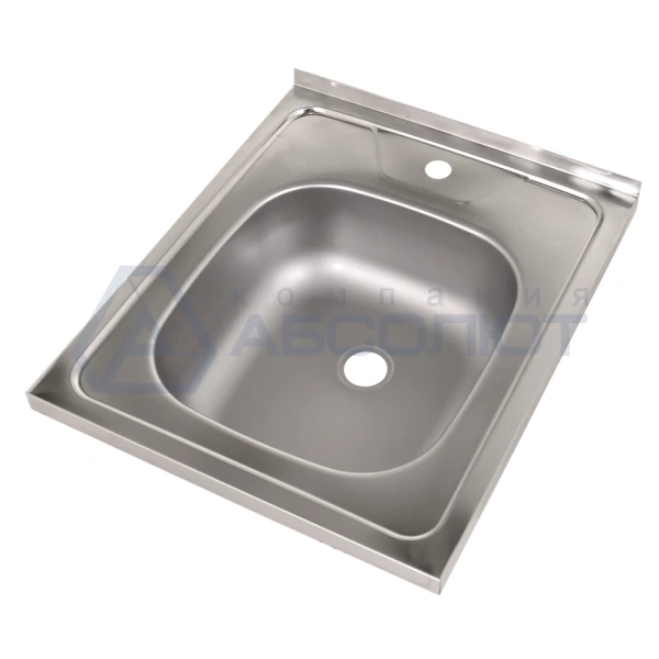 Рукомойник технологический напольный РТНн 500х600х860 «Norma Inox» (борт, отв. д/смесит.)