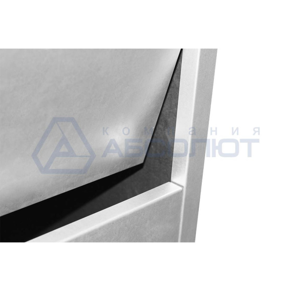 Тумба-урна для фудкорта, нержавеющая сталь