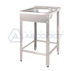 Рукомойник технологический напольный РТНн 500х600х860 «Norma Inox» (борт, отв. д/смесит.)