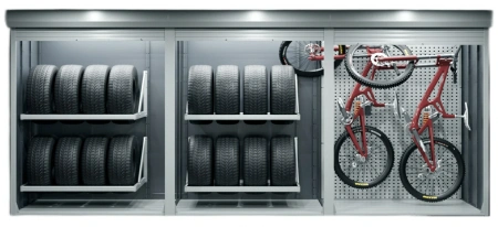 Шкаф роллетный, трехсекционный 1700х4650х600 от компании Абсолют