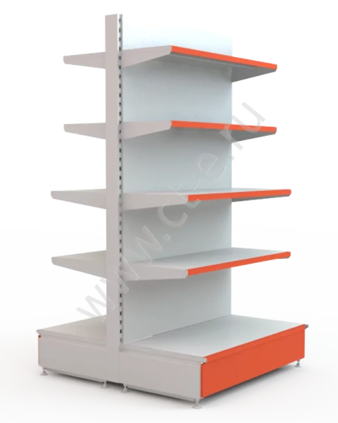 Стеллаж торговый островной 2000*1200*1070, 8 полок