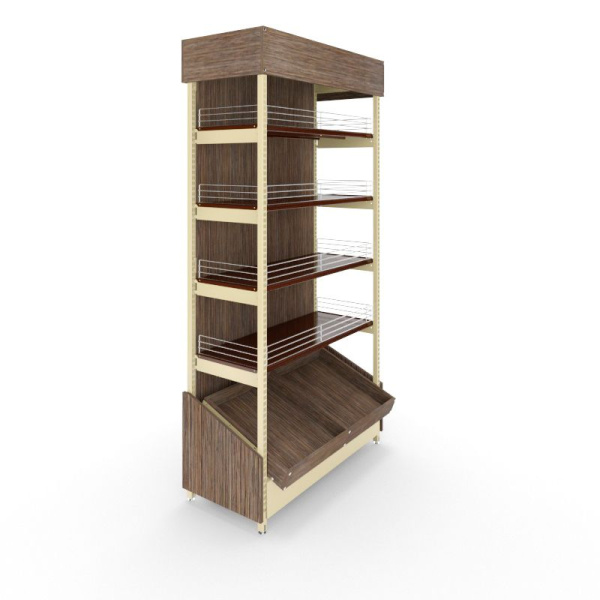 Стеллаж Нордика для алкогольной продукции 2230-1000-450 5 полок