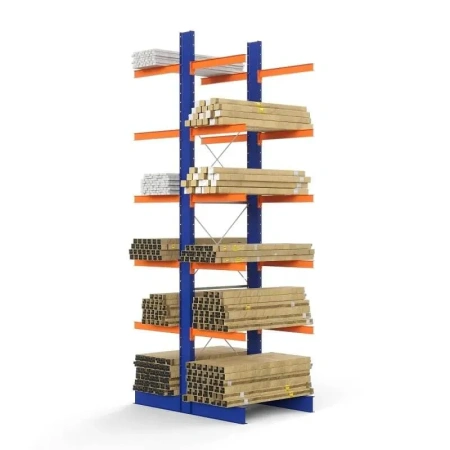 Стеллаж консольный двухсторонний СК 160, высотой 3500 мм от компании Абсолют