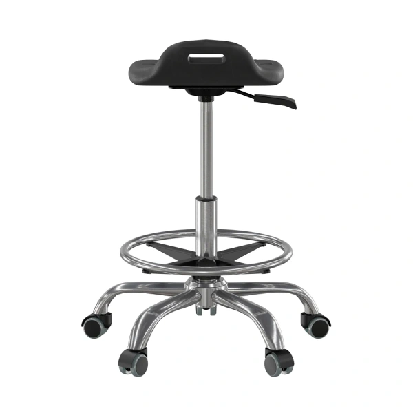 Табурет промышленный на ГЛ с кольцом для ног ICS-2R