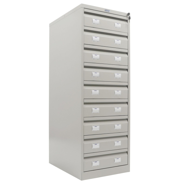 Картотека металлическая ПРАКТИК AFC-09C