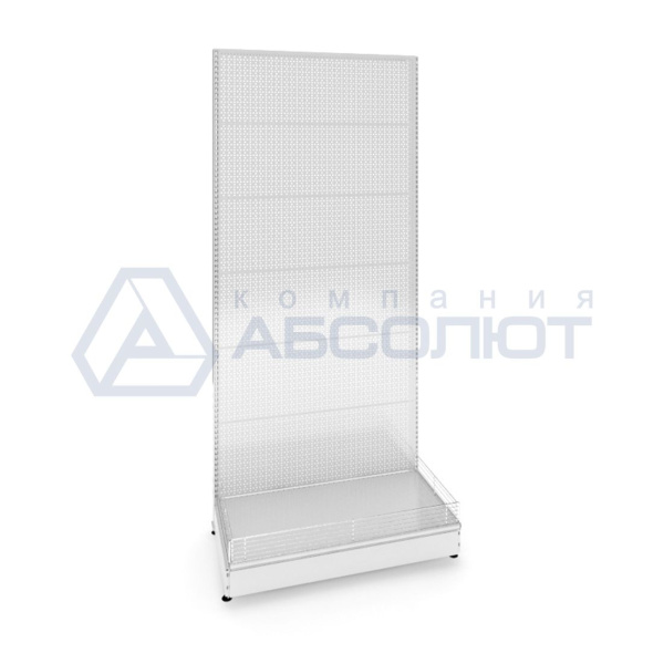 Стеллаж торговый с перфорацией Нордика, 2000-1250-500 мм