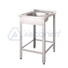 Рукомойник технологический напольный РТНб 500х600х860 «Base» (борт, отв. д/смесит.)