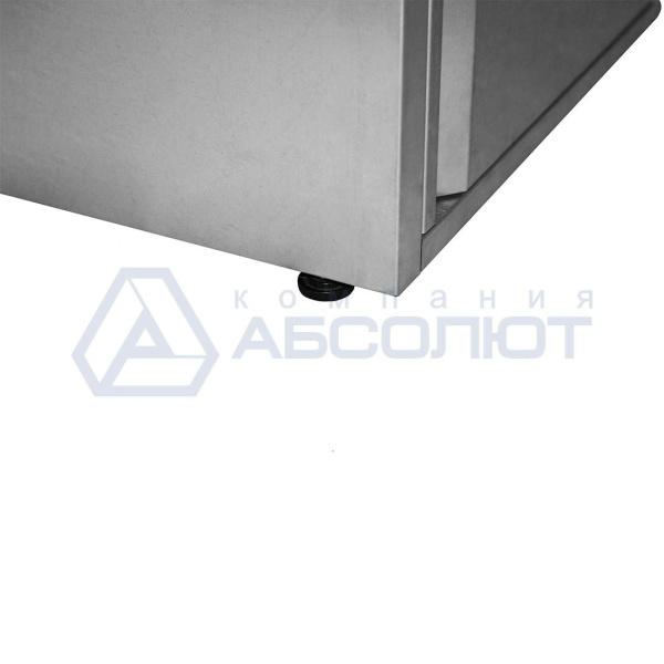 Тумба-урна для фудкорта, нержавеющая сталь